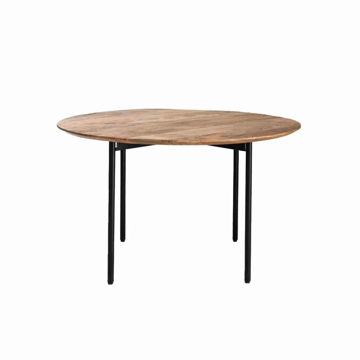 Made in Meubles Table à manger ronde en bois de manguier Gloria