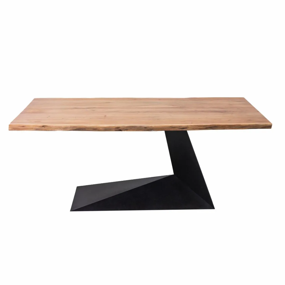 Made in Meubles Table à manger suspendu en bois d'acacia et métal Coco