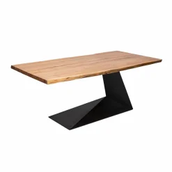 Made in Meubles Table à manger suspendu en bois d'acacia et métal Coco