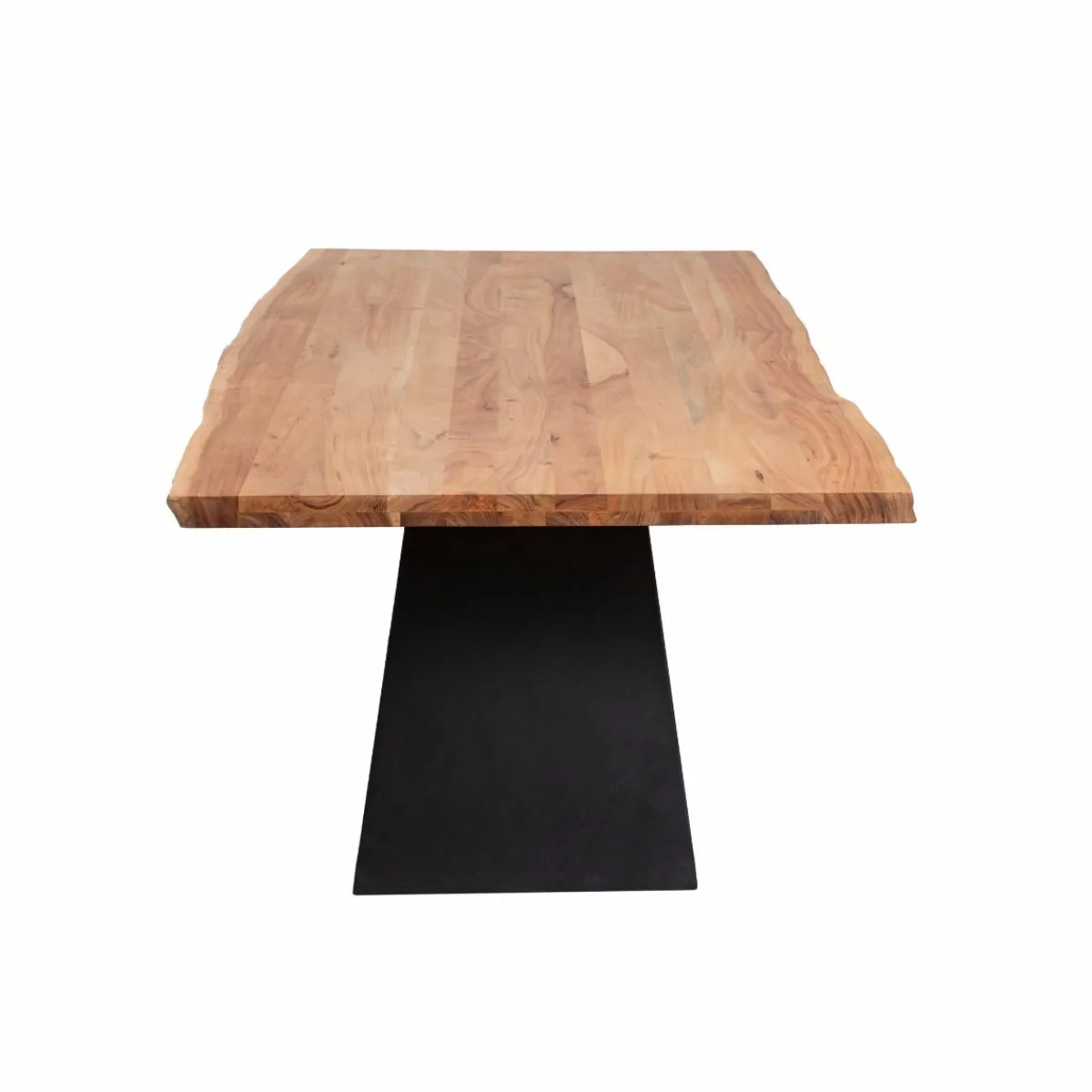 Made in Meubles Table à manger suspendu en bois d'acacia et métal Coco