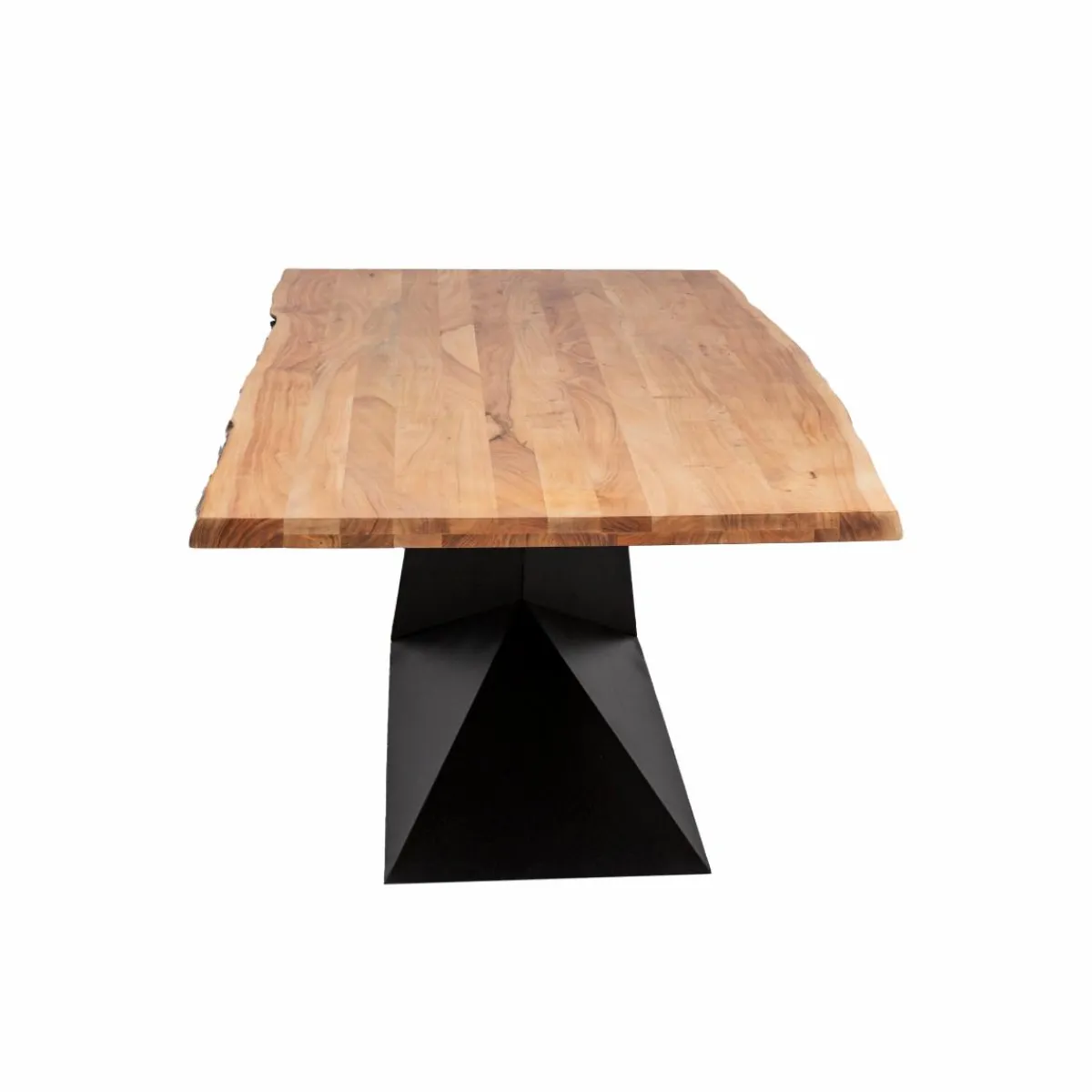 Made in Meubles Table à manger suspendu en bois d'acacia et métal Coco