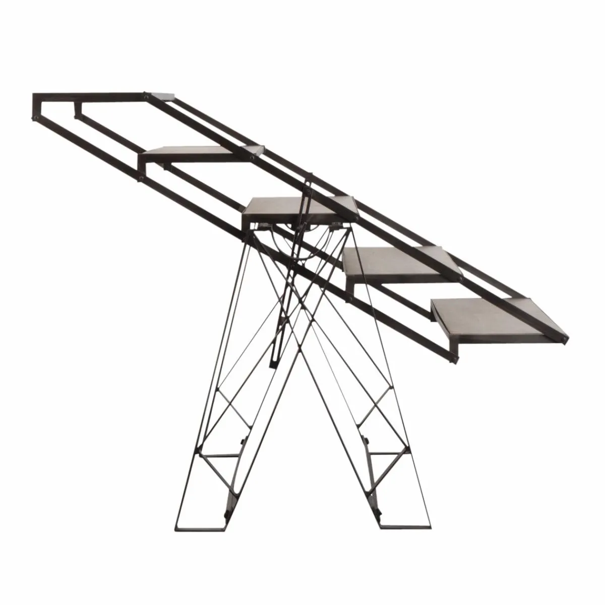 Made in Meubles Table étagère en bois de manguier Santorini