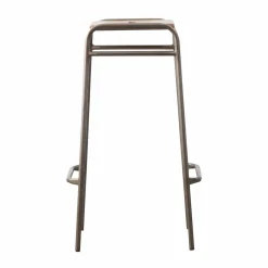 Made in Meubles Tabouret de bar écolier bois et métal 77cm Marcus