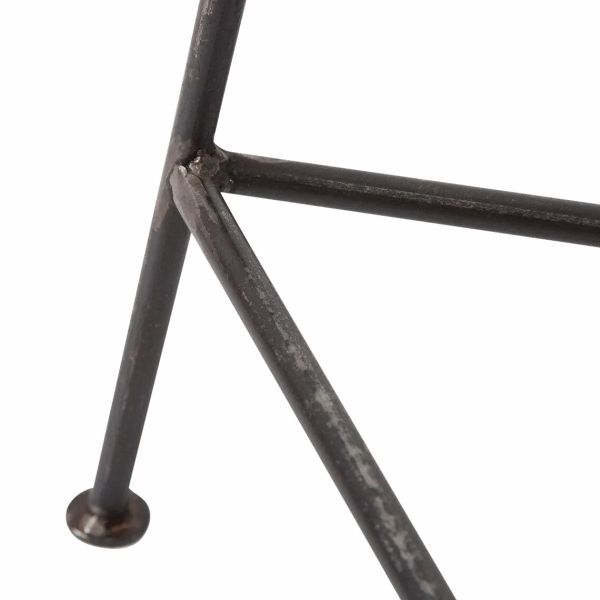 Made in Meubles Tabouret de bar en métal 1 place Grey