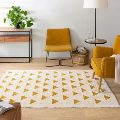 Made in Meubles Tapis en coton Baptiste