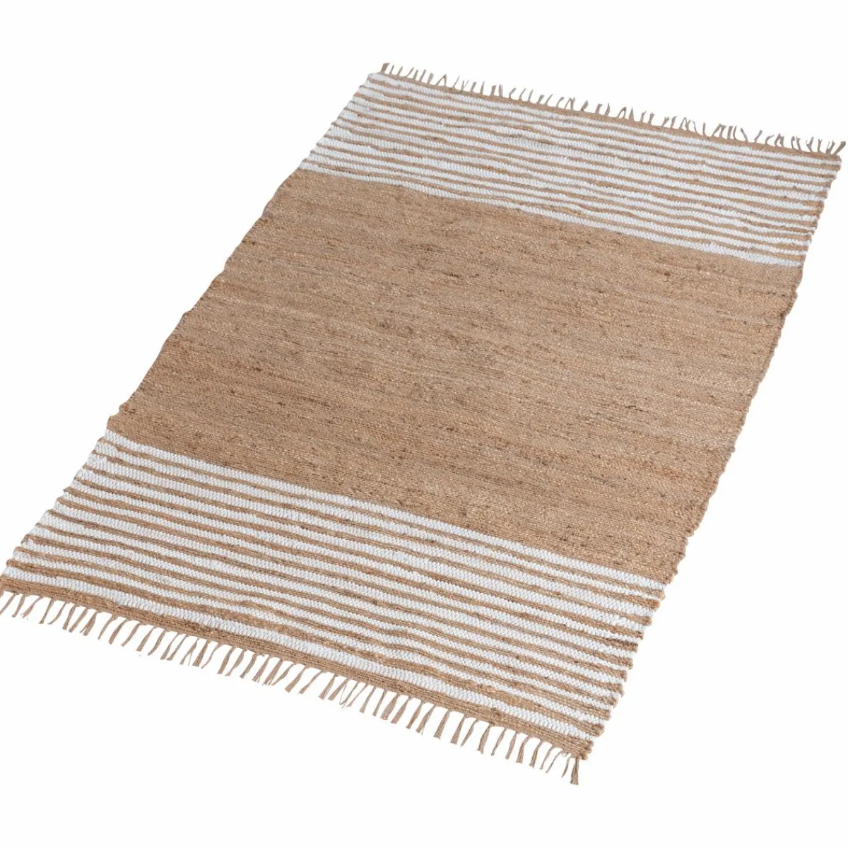 Made in Meubles Tapis en jute et coton Lali