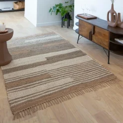 Made in Meubles Tapis en jute et coton Robin