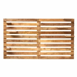 Made in Meubles Tête de lit en bois avec étagère Marais
