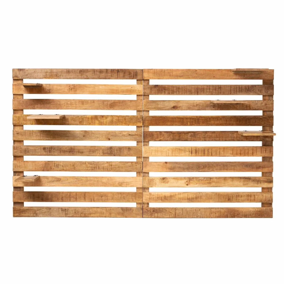 Made in Meubles Tête de lit en bois avec étagère Marais