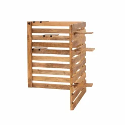 Made in Meubles Tête de lit en bois avec étagère Marais
