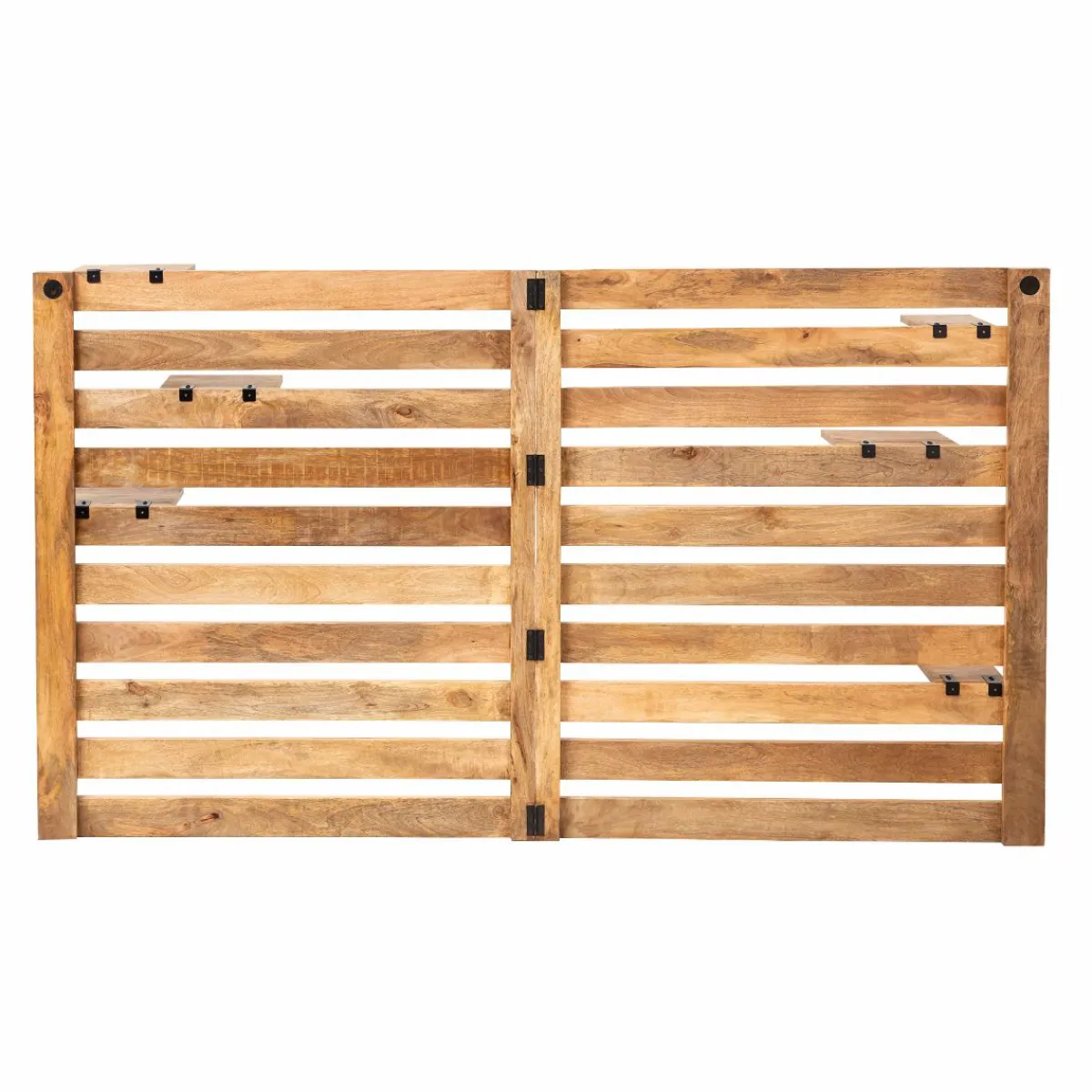 Made in Meubles Tête de lit en bois avec étagère Marais