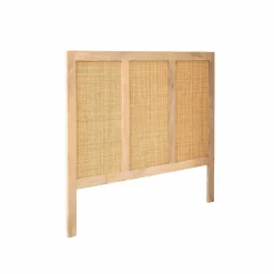 Made in Meubles Tête de lit en bois de manguier et cannage Noémia
