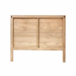 Made in Meubles Tête de lit en bois de manguier et cannage Noémia