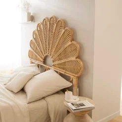 Made in Meubles Tête de lit en rotin naturel Rattan