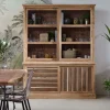 Made in Meubles Vaisselier en bois d'acacia Salta