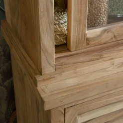 Made in Meubles Vaisselier en bois d'acacia Salta
