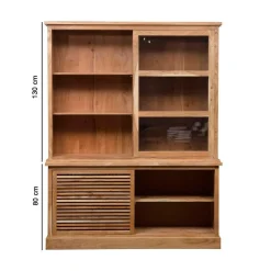 Made in Meubles Vaisselier en bois d'acacia Salta