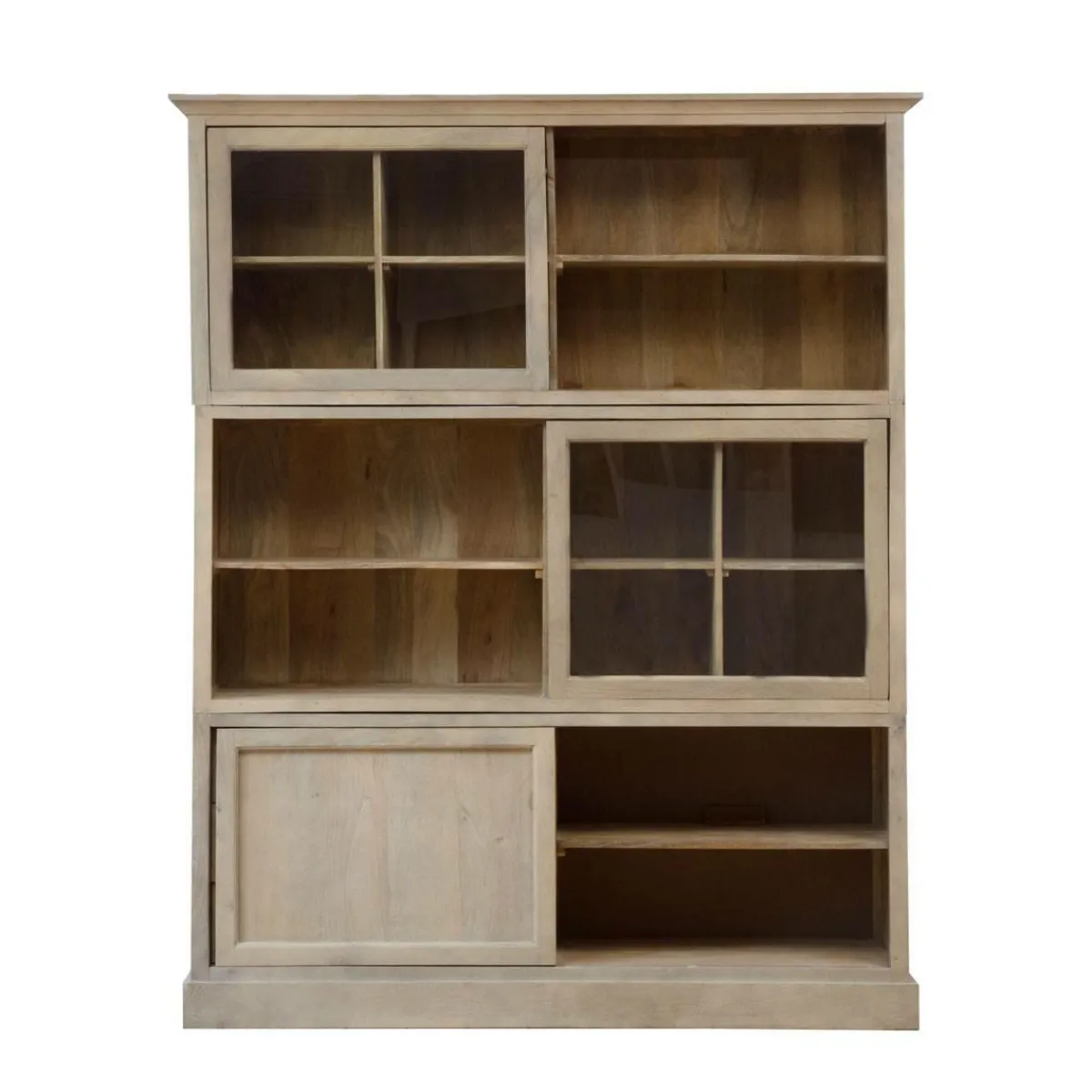 Made in Meubles Vaisselier en bois de manguier Nina
