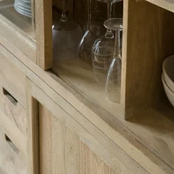 Made in Meubles Vaisselier en bois de manguier Nina