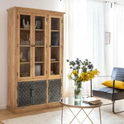 Made in Meubles Vaisselier en bois de manguier Sahara
