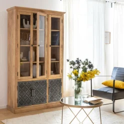 Made in Meubles Vaisselier en bois de manguier Sahara