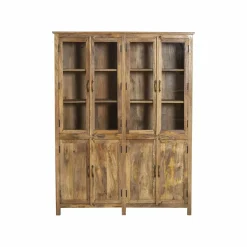 Made in Meubles Vaisselier en bois de manguier Lisandro