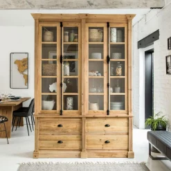 Made in Meubles Vaisselier en bois recyclé Alba