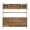 Made in Meubles Vaisselier en bois recyclé 190cm Blaise