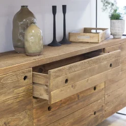 Made in Meubles Vaisselier en bois recyclé 190cm Blaise