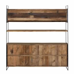 Made in Meubles Vaisselier en bois recyclé 190cm Blaise