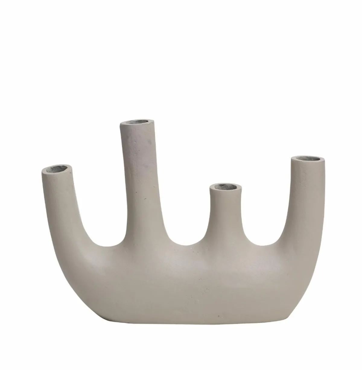 Made in Meubles Vase beige 4 tiges en aluminium Dahlia