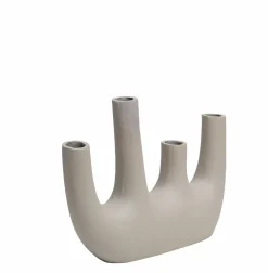 Made in Meubles Vase beige 4 tiges en aluminium Dahlia
