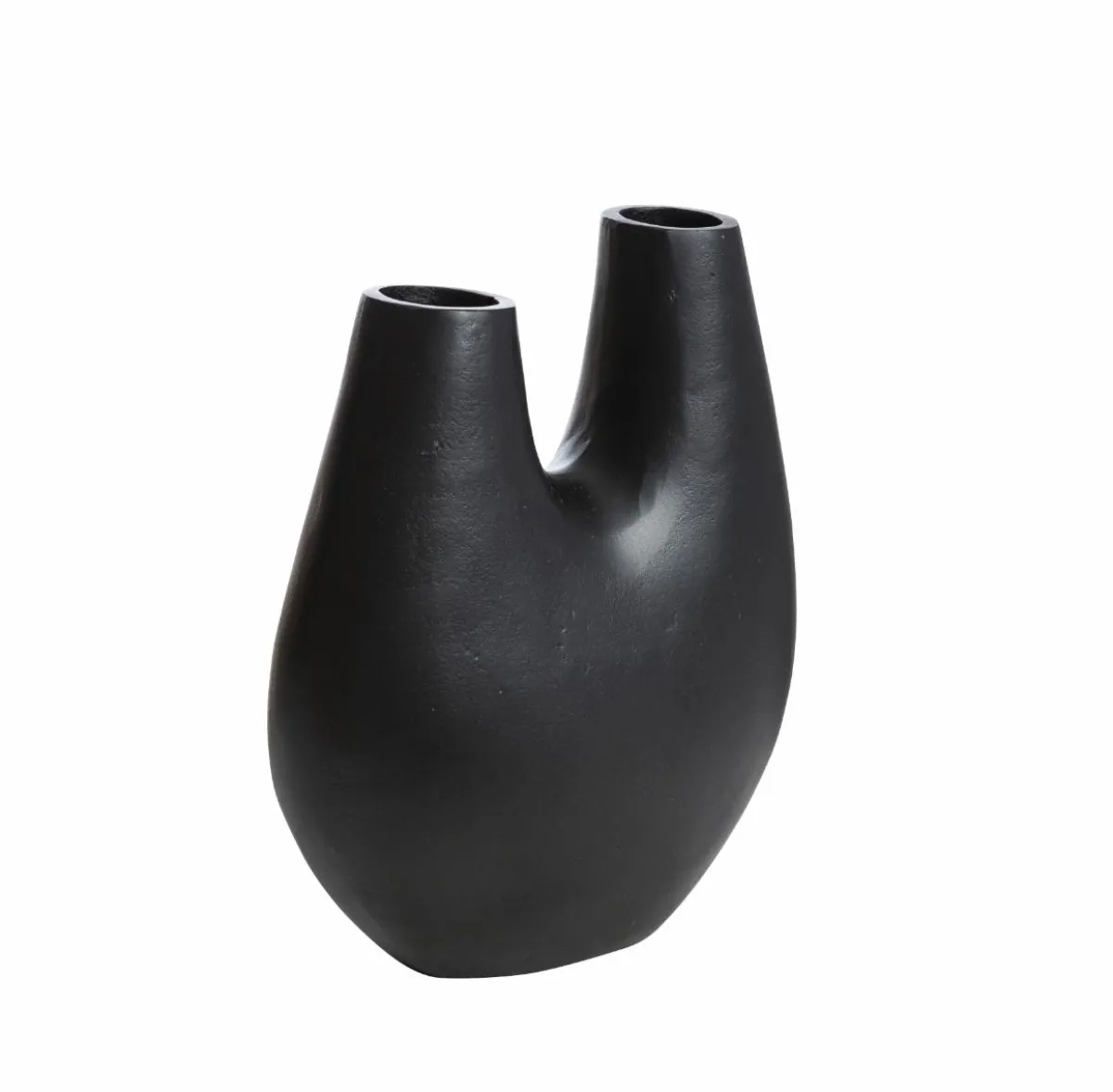 Made in Meubles Vase noir 2 tiges en aluminium Tulipa