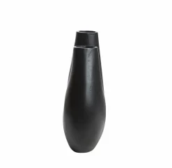 Made in Meubles Vase noir 2 tiges en aluminium Tulipa