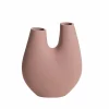 Made in Meubles Vase rose 2 tiges en aluminium Tulipa