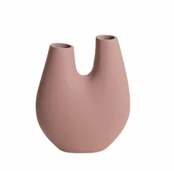 Made in Meubles Vase rose 2 tiges en aluminium Tulipa