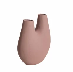 Made in Meubles Vase rose 2 tiges en aluminium Tulipa
