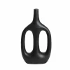 Made in Meubles Vase soliflore noir en aluminium Pivoine