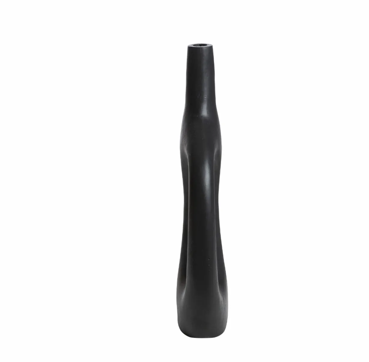 Made in Meubles Vase soliflore noir en aluminium Pivoine