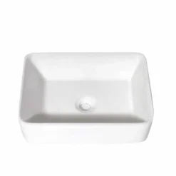Made in Meubles Vasque rectangulaire en porcelaine Perrine