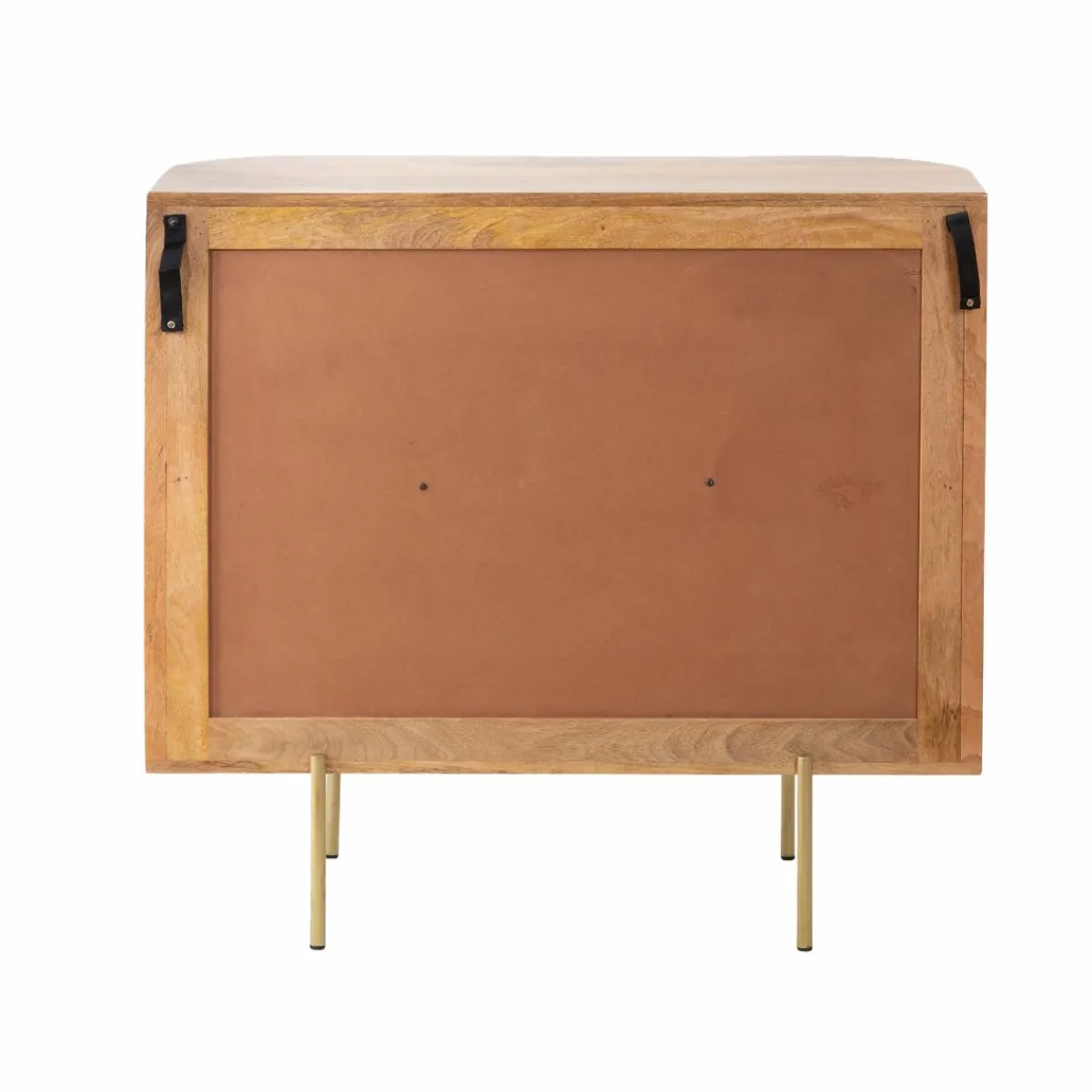 Made in Meubles Vitrine arrondie en bois de manguier Maria