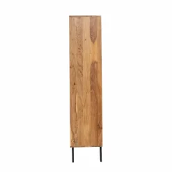 Made in Meubles Vitrine en bois d'acacia et métal Mano