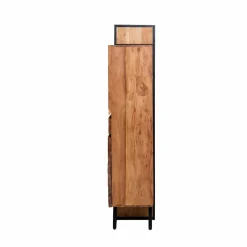 Made in Meubles Vitrine en bois d'acacia Ernest