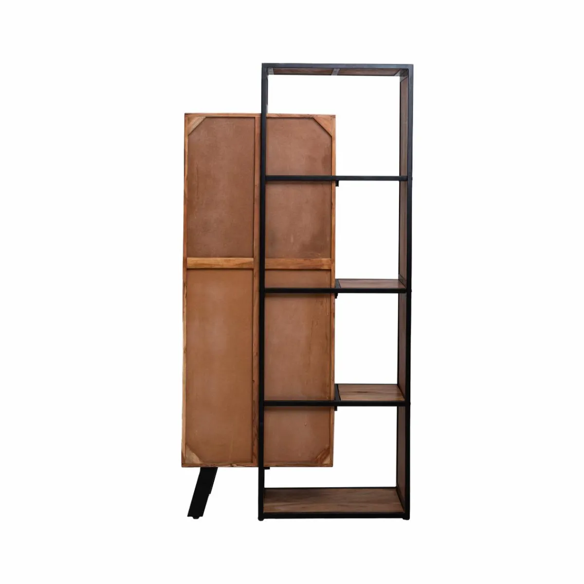 Made in Meubles Vitrine en bois d'acacia Ernest