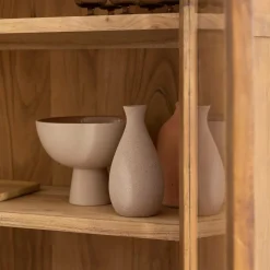 Made in Meubles Vitrine en bois d'acacia Néven