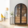 Made in Meubles Vitrine en bois de manguier Paulo