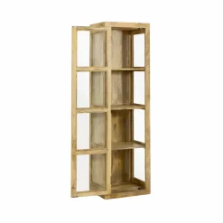 Made in Meubles Vitrine en bois de manguier Juliet