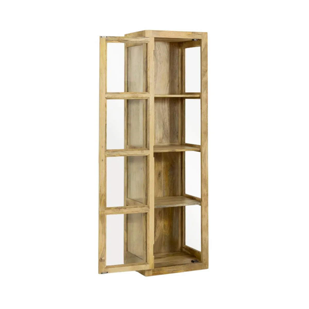 Made in Meubles Vitrine en bois de manguier Juliet