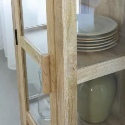 Made in Meubles Vitrine en bois de manguier Juliet