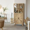 Made in Meubles Vitrine en bois de manguier Thalia